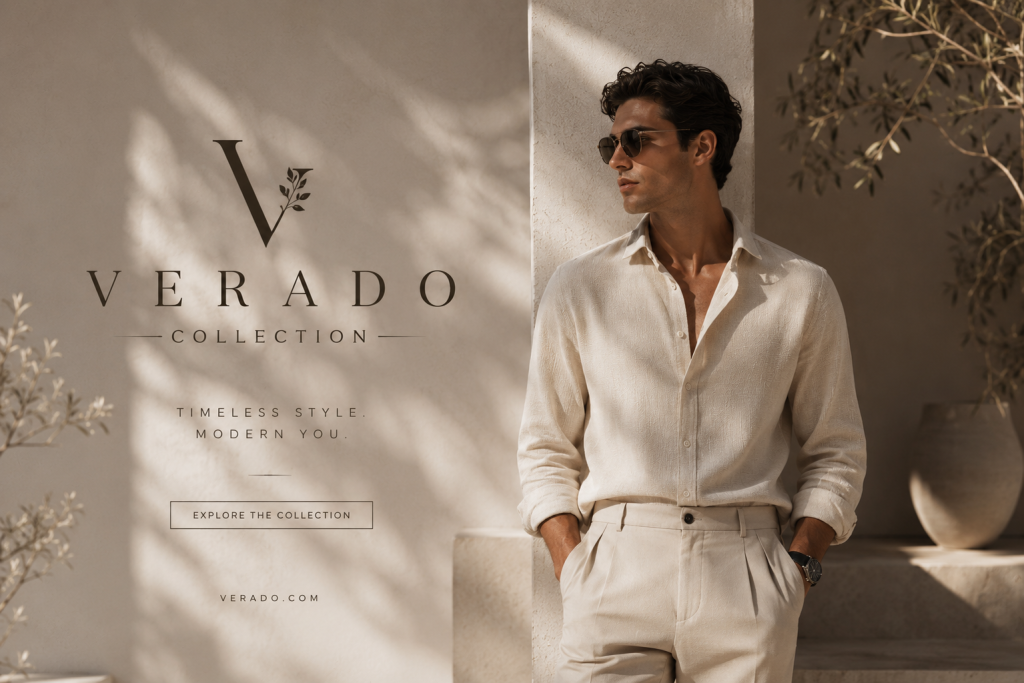 Aesthetic Modern Dress for Men featuring Verado oversized streetwear outfit